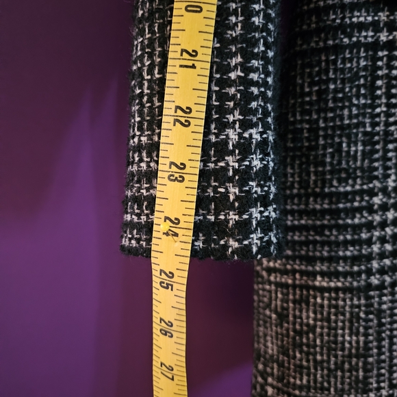 Betsey Johnson Black and White Tweed Pea Coat - Picture 13 of 13